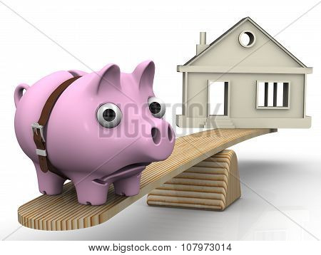 Expensive real estate. Financial concept