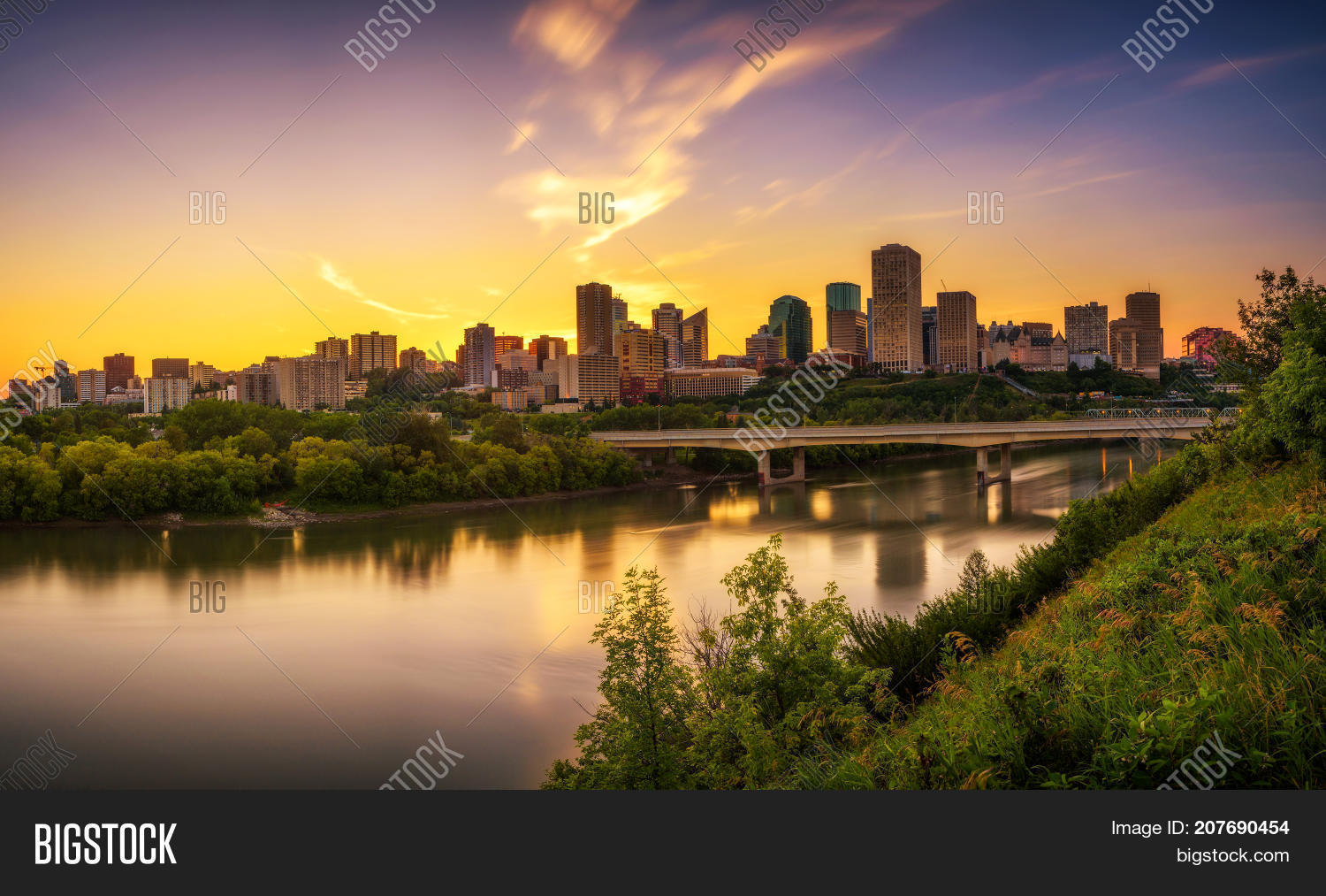 Sunset Above Edmonton Image & Photo (Free Trial) Bigstock