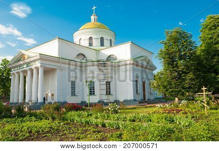 Bila Tserkva,Ukraine, June 05,2013: The main Orthodox cathedral city of Belaja Tserkof built in the 19th century the Polish magnates Branicki