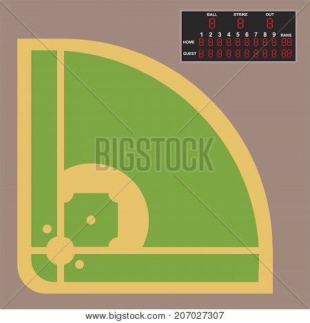 Cartoon baseball player field batting vector design american game athlete winner sport. Champion league equipment competition man character and athletic sport patches.