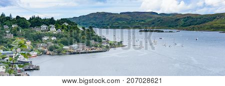 Oban Bay From Mccaig's Tower In Oban, Scotland