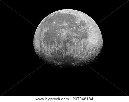 Moon Background / The Moon is an astronomical body that orbits planet Earth, being Earth's only permanent natural satellite. It is the fifth-largest natural satellite in the Solar System