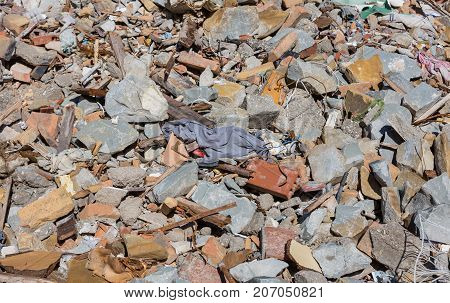 Amatrice Lazio Italy 24 August 2016. Earthquake Center Of Italy With Magnitude 6.5 Scale Of Richter 