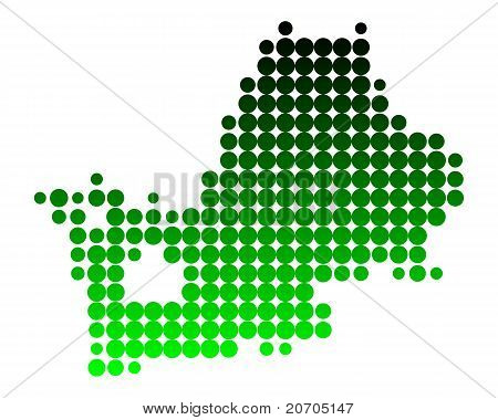 Mapa jezera Chiemsee