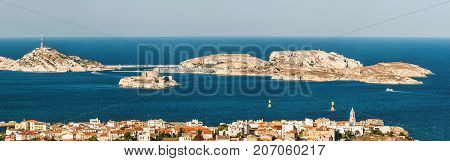 View on Chateau d'If near Marseille France