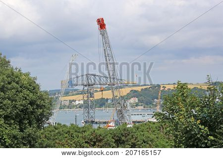 Falmouth Docks by the River Fal, Cornwall