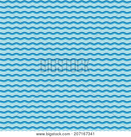 Blue seamless waves pattern with abstract water