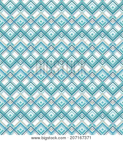 Green abstract mosaic pattern texture with coloured rhombs