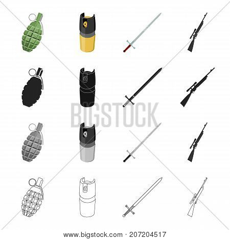 Army, war, weapons and other  icon in cartoon style. Shooting, sport, competitions icons in set collection.