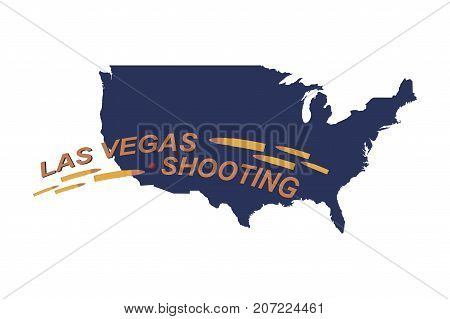 Las Vegas Shooting. Concept Of Terrorism And The Memory Of The Dead. Bullets In The Background Of Th