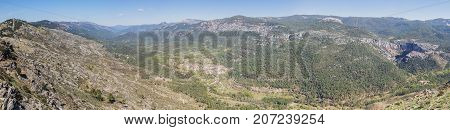 Puerto de las palomas viewpoint in Sierra de Cazorla Jaen Spain