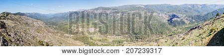 Puerto de las palomas viewpoint in Sierra de Cazorla Jaen Spain