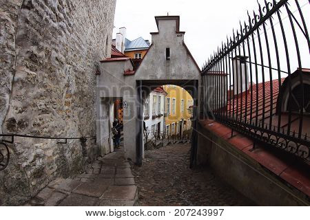 Lhike-Jalg (short leg) - Street in old Tallinn