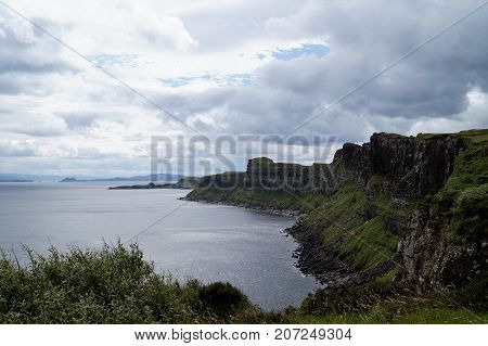 Landscape views of the Isle of Skye in Scotland, UK