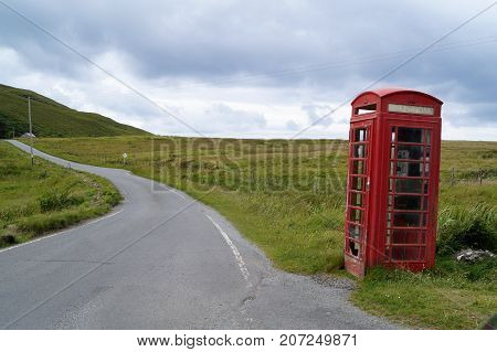 Landscape views of the Isle of Skye in Scotland, UK
