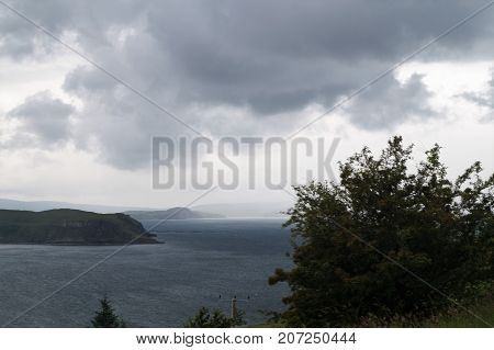 Landscape views of the Isle of Skye in Scotland, UK