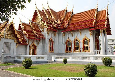 Marble temple in Thailand