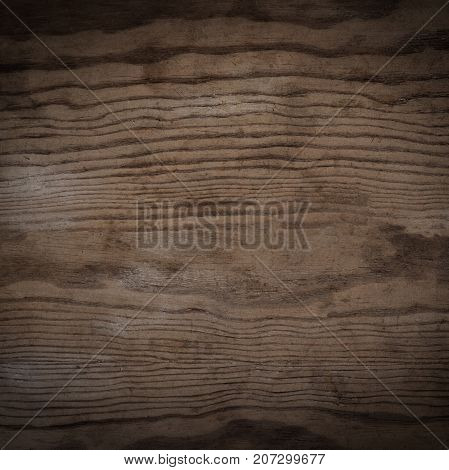 Dark cratched grunge Wooden texture with grain and horizontal lined.