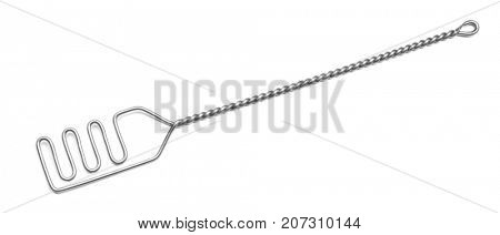 Instrument for speech therapist on white background