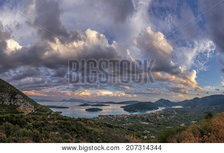 Sunset  in Lefkas island Greece