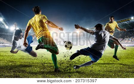 Soccer best moments. Mixed media