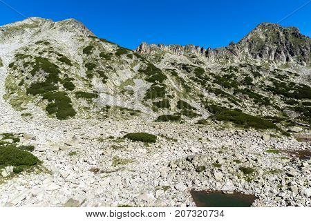 Landscape with Left Kralev Dvor pass, Pirin Mountain, Bulgaria