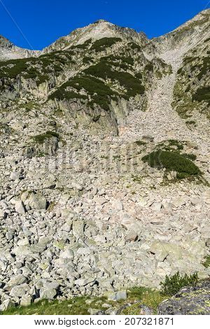 Landscape with Left Kralev Dvor pass, Pirin Mountain, Bulgaria
