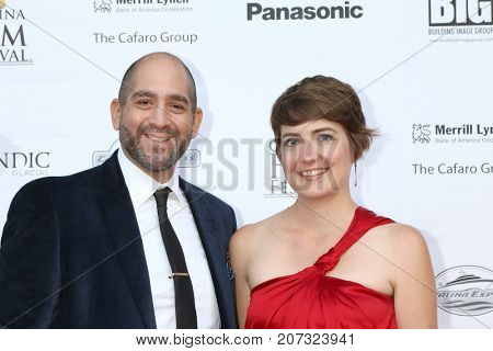 LOS ANGELES - SEP 30:  Paul-Anthony Navarro, Megan Morrison at the Catalina Film Festival - September 30 2017 at the Casino on Catalina Island on September 30, 2017 in Avalon, CA