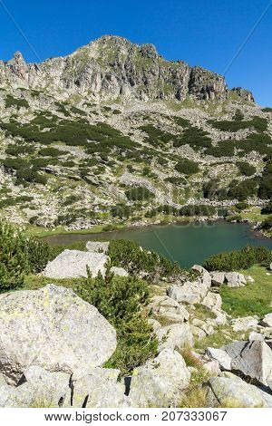 Landscape with Dzhangal peak and Samodivski lakes, Pirin Mountain, Bulgaria