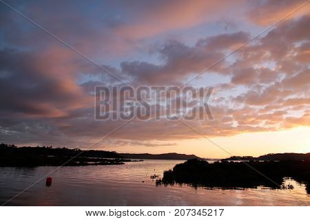 Evening Mood In The Small Harbor Of Coromandel