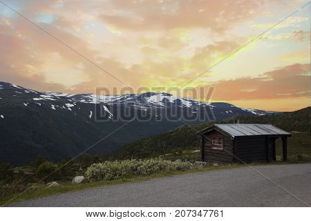 A Cabin In Norwegian Mountains Jotunheimen