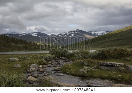 View Of Jotunheimen Nationalpark In Norway