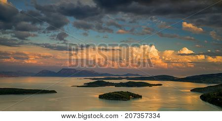 Sunset  in Lefkas island Greece