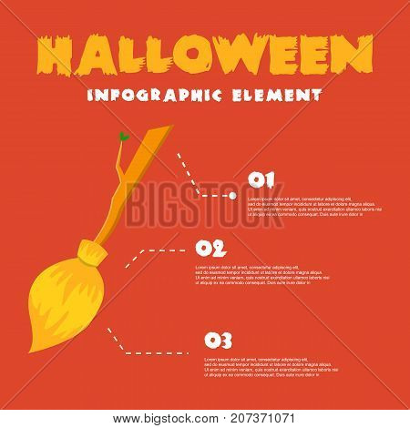 Vector Art Halloween Infographic Style Collection Stock