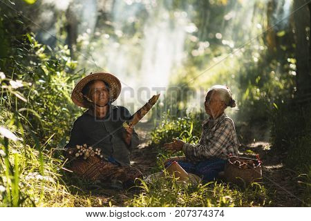 The story of rural people way of life Karen is with nature on the jungle.