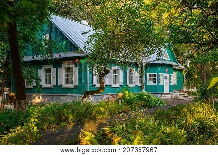 Belarus September 22 2017 old architecture House Museum of the Memory of the First Congress of the Russian Social-Democratic Labor Party (RSDLP) which was held in Minsk editorial
