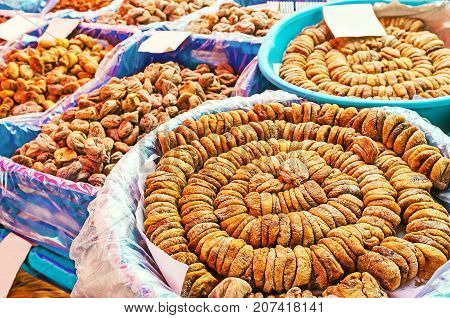 Species Of Dried Figs In Antalya Market