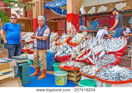 Fish Store In Antalya Market