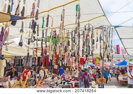 Garlands Of Dsocks In  Antalya Market