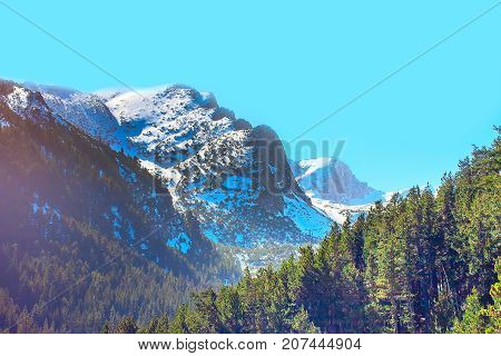Stapalata natural mountain phenomenon in Pirin, Bulgaria