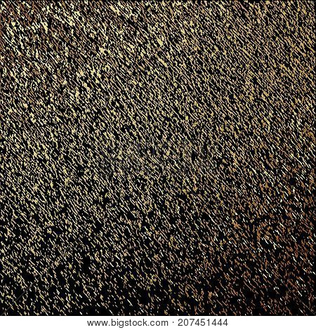 Vector abstract gold texture square background. Patina effect