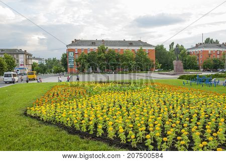 Belaja Tserkof, UKRAINE ,June 5 ,2013:The central square in the city of Belaja Tserkof. Kiev region Ukraine