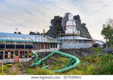 Shad Tchup Ling Buddhist Monastery On Mountain Kachkanar. Russia
