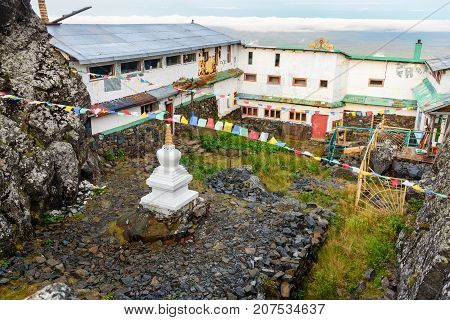 Shad Tchup Ling Buddhist Monastery On Mountain Kachkanar. Russia