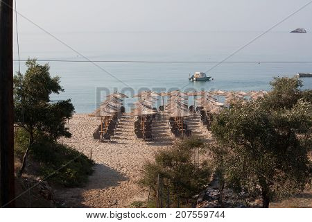 psiliamos beach on the island of Thassos