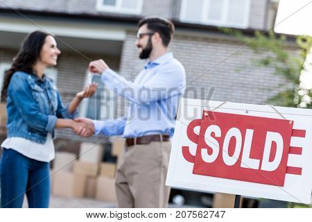 Woman Buying New House