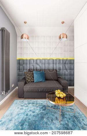 Modest Bedroom With Large Carpet