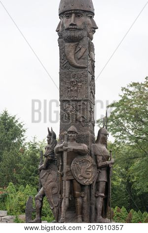 TRENTON, NJ - JUNE 17, 2017: Founded in 1992 by American artist Seward Johnson the Grounds for Sculpture is an outdoor sculpture park