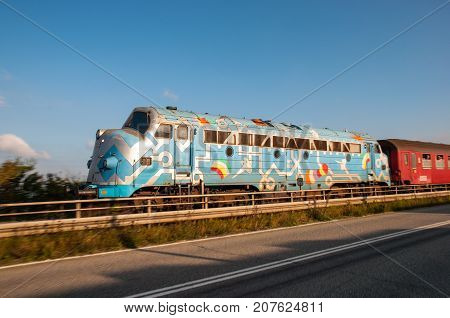 Old Danish My Diesel Vintage Locomotive