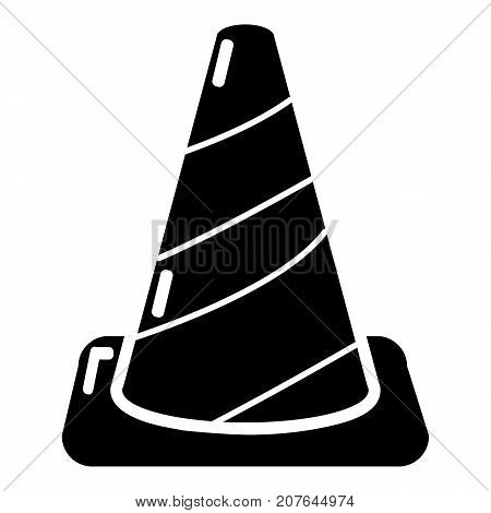 Cone road icon. Simple illustration of cone road vector icon for web